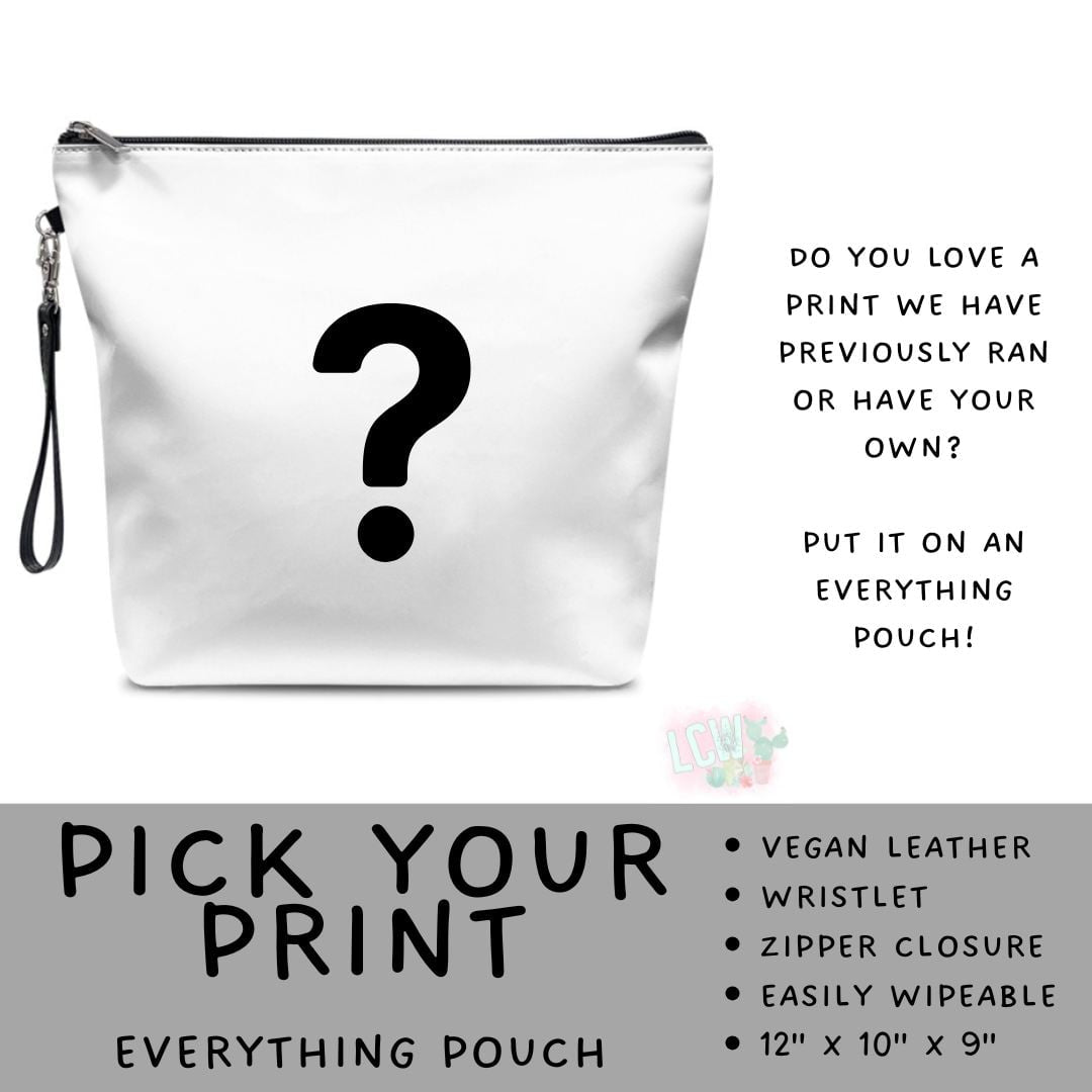 Batch #581 - PYP Football - Closes 9/4 - ETA Early Nov - Pick Your Print Everything Pouch