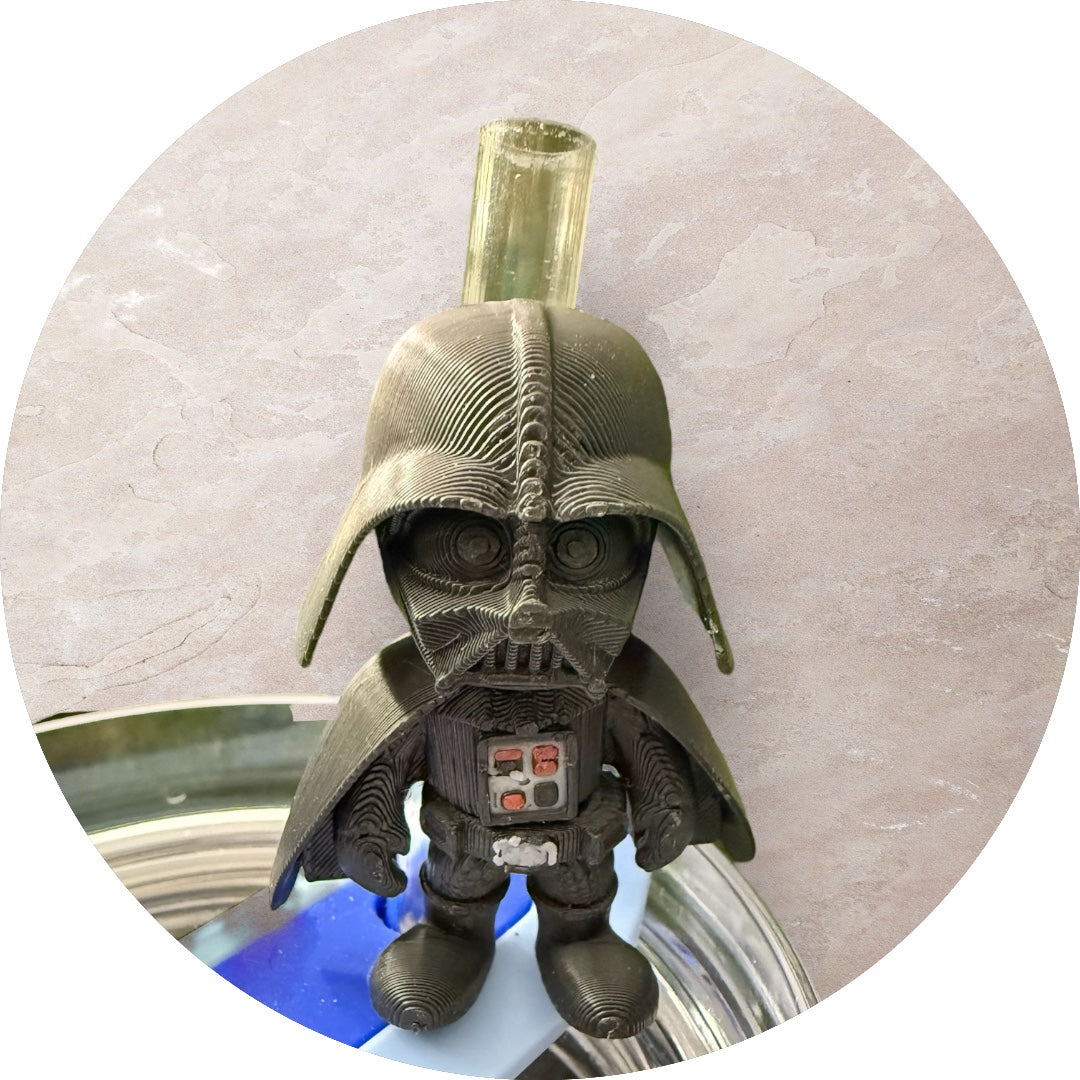 Dark Force- Straw Buddy- 3D Printed