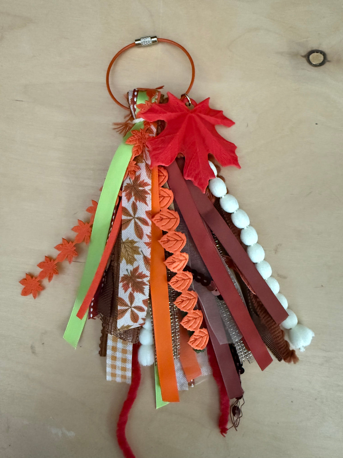 Maple Leaf Fall Bag Charm