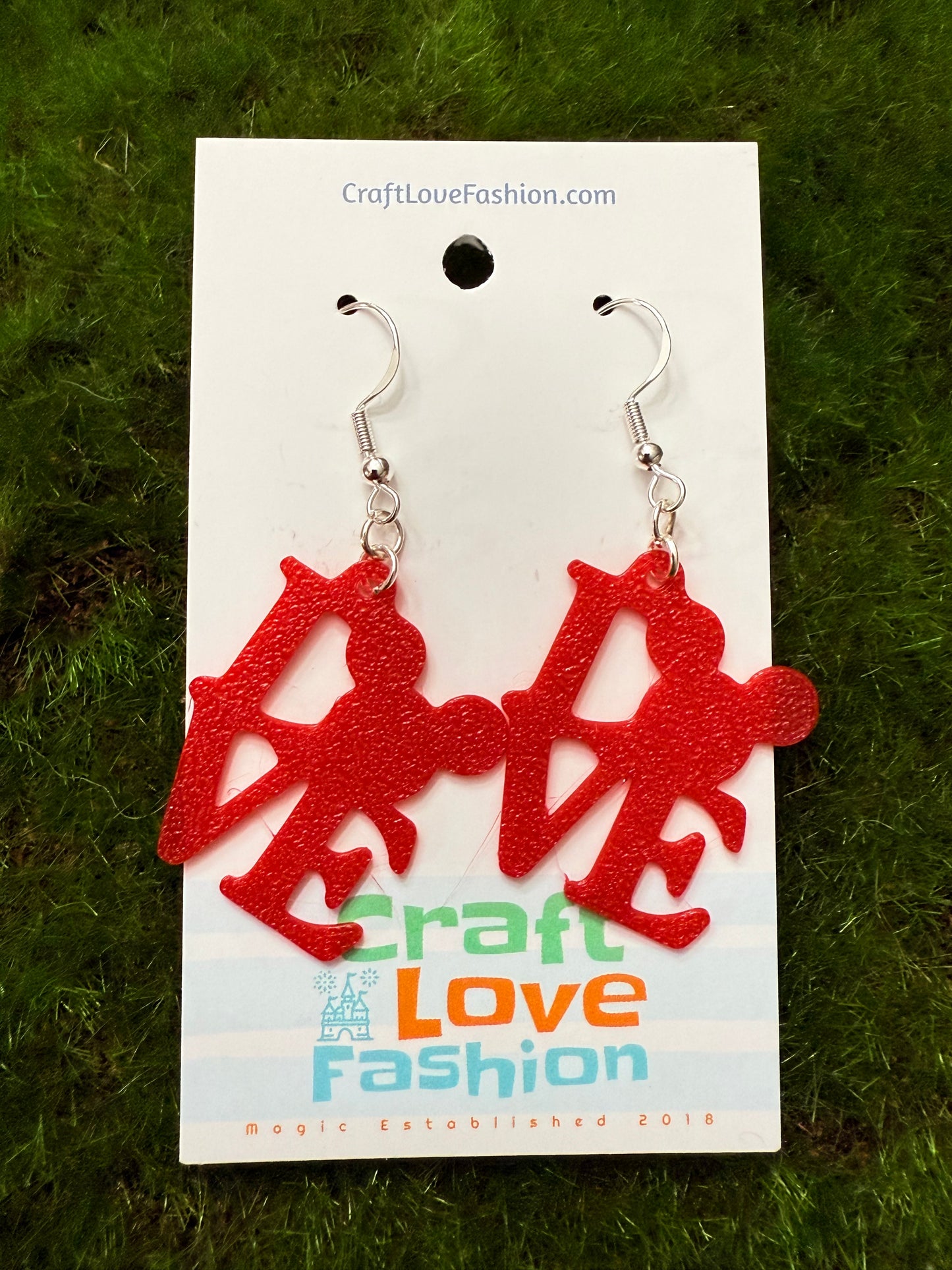 Love Mouse Ears- 3D Printed Earrings