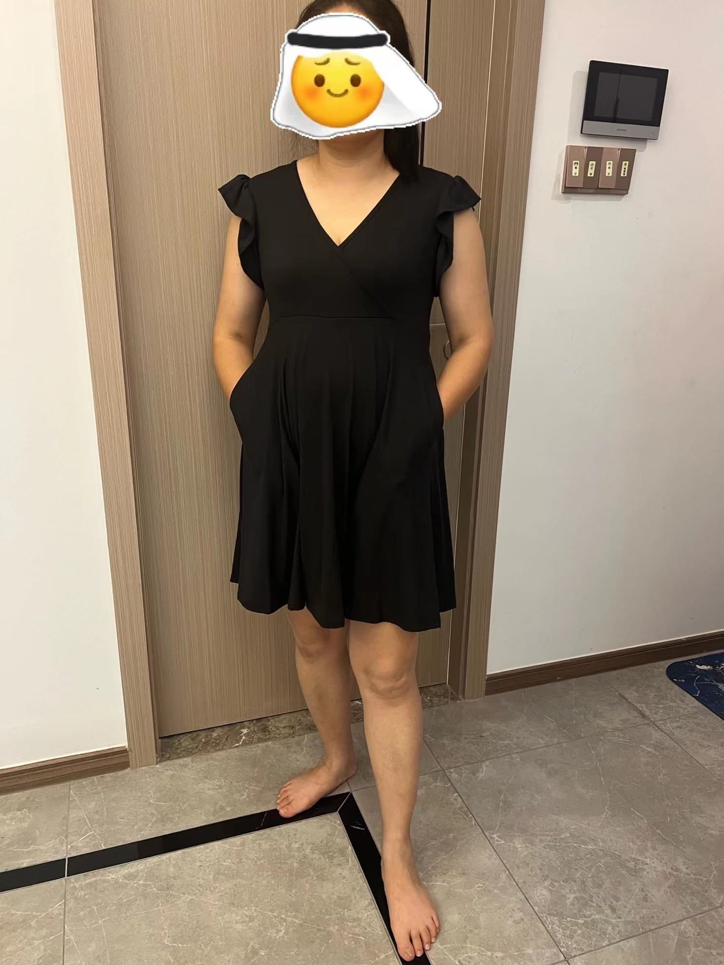 Sunflower Pocket Dress with Shorts