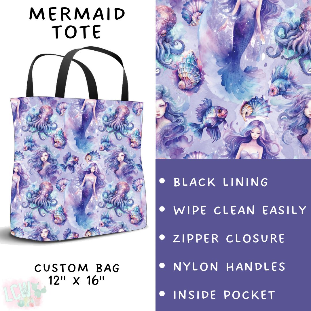 Batch #530 - Sea Life - Closes 5/15 - ETA mid July - Mermaid Tote