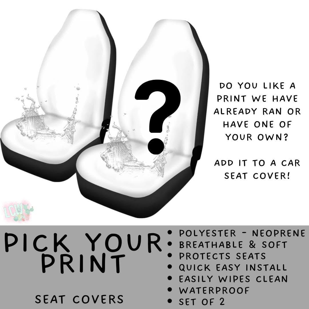 Batch #581 - PYP Football - Closes 9/4 - ETA Early Nov - Pick Your Print Vehicle Seat Covers