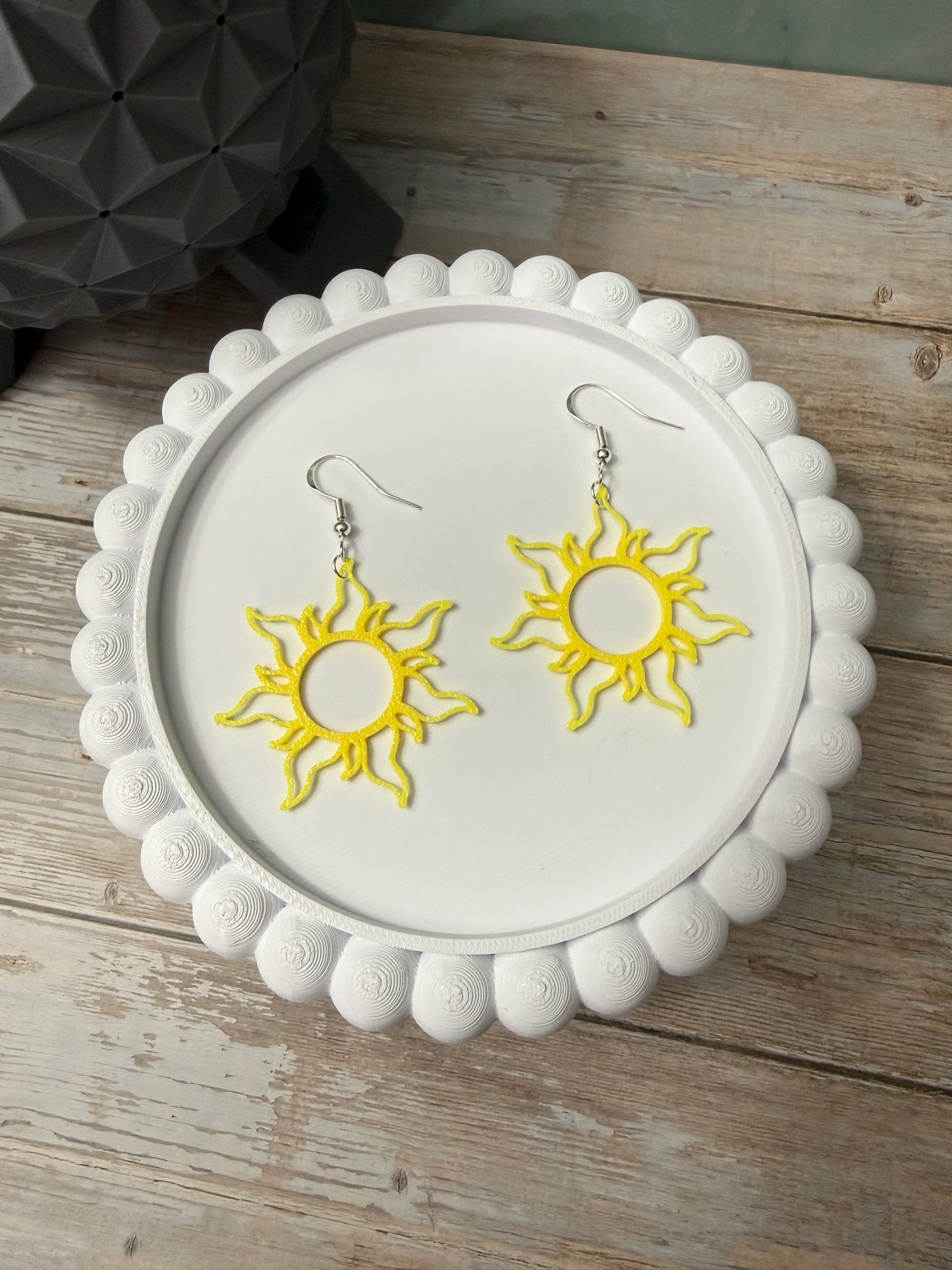 Princess Sun- 3D Printed Earrings