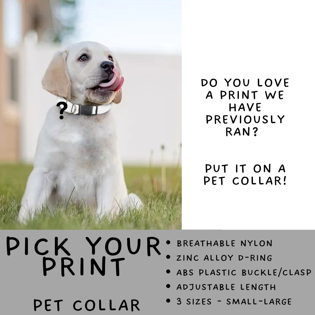 Batch #581 - PYP Football - Closes 9/4 - ETA Early Nov - Pick Your Print Collar