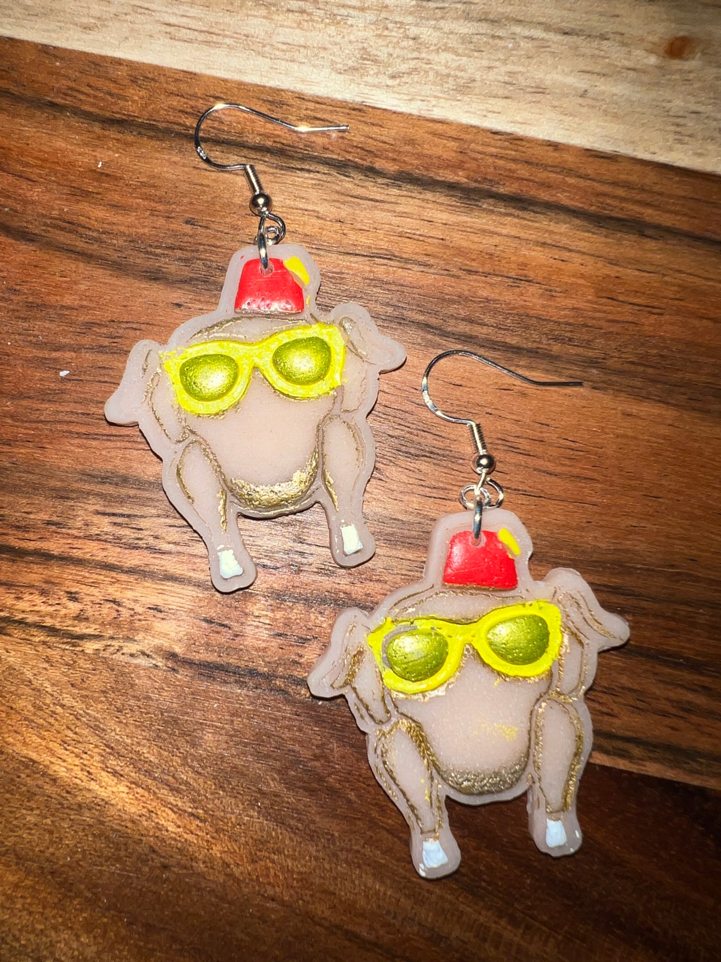 Turkey Hat- Friend- Hook Earring