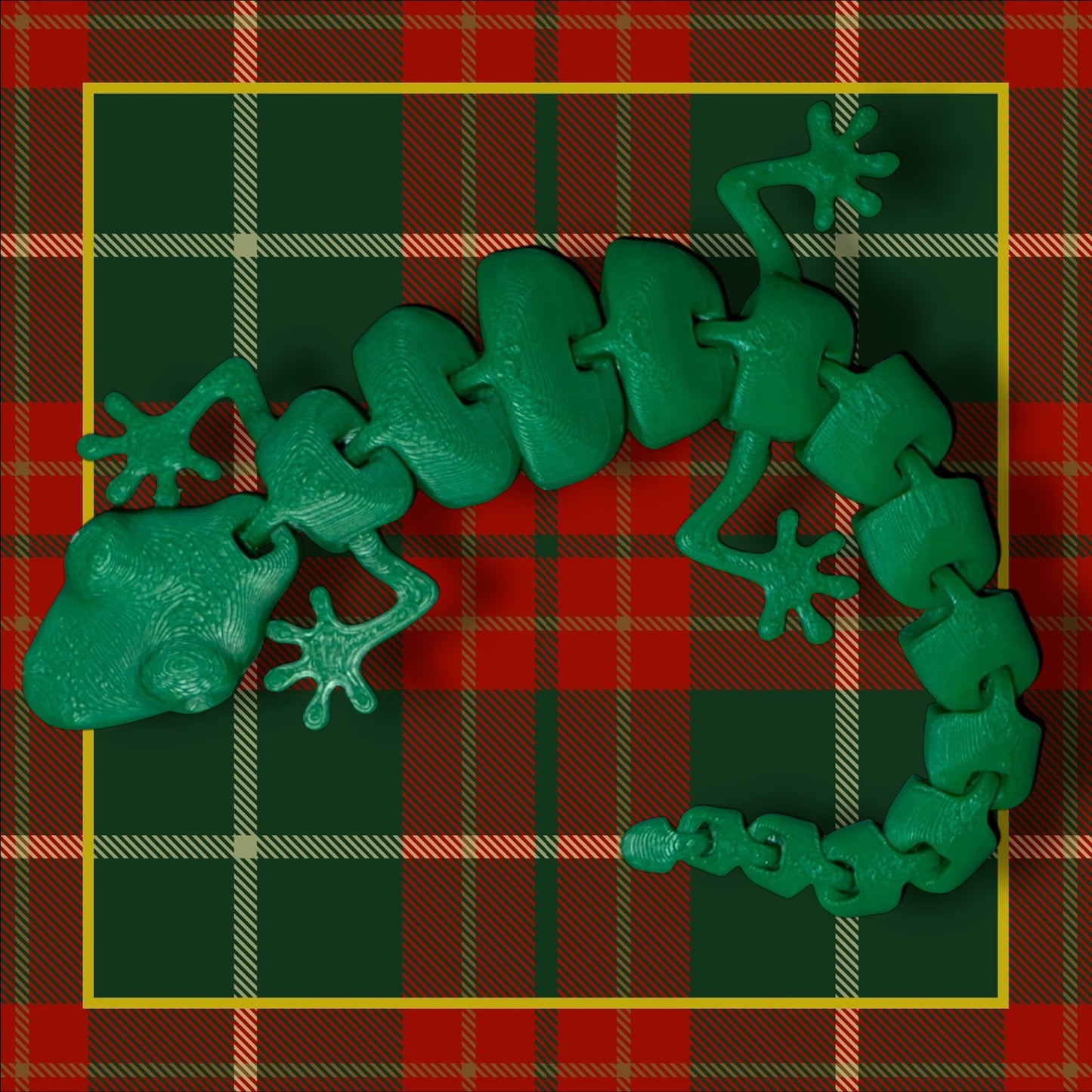 Articulated Gecko- Fidget Toy- 3D Printed