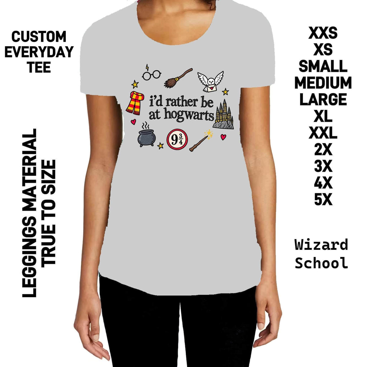 300BT - Wizard School Everyday Tee - Preorder Due 10/4 ETA: Early Dec