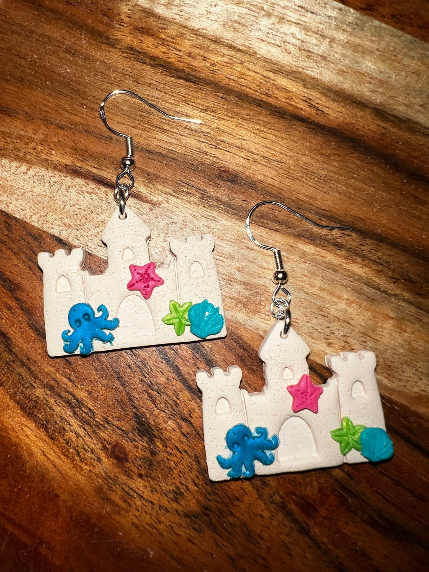 Sandcastle- Hook Earring