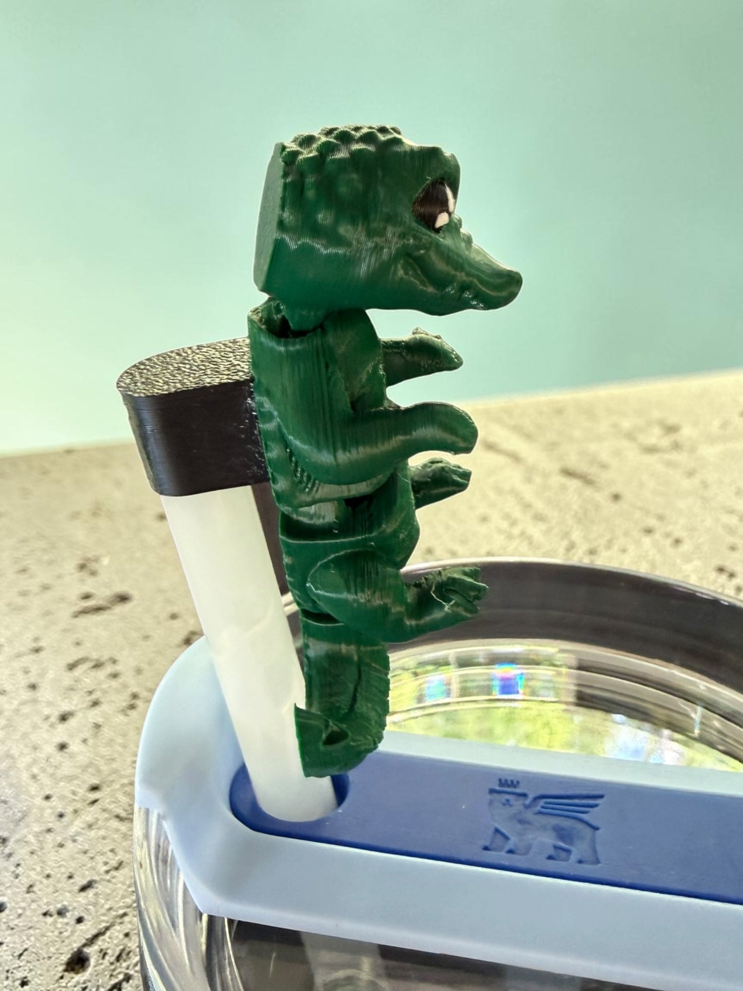 Swamp Puppy- Straw Buddy- 3D Printed