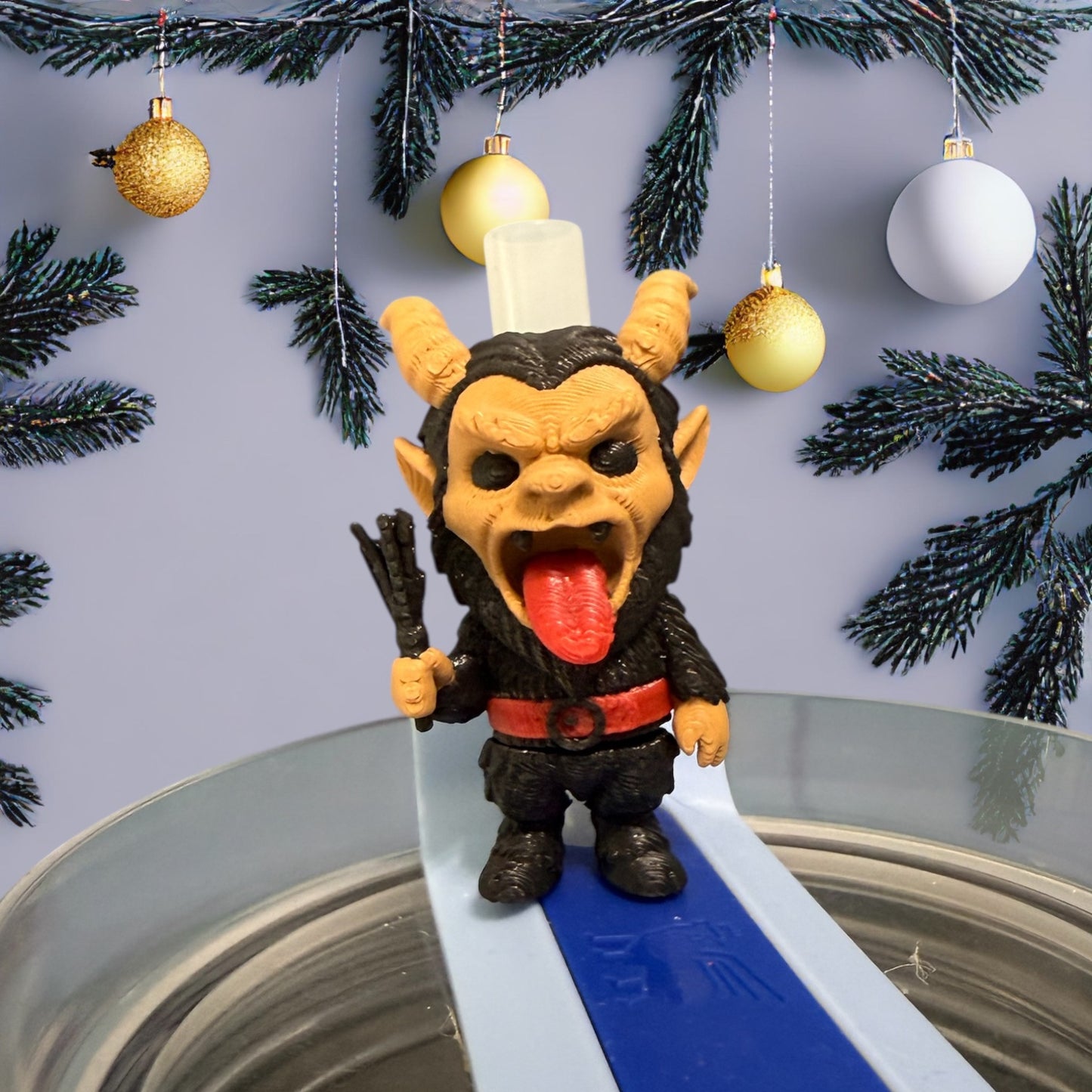Krampus- Straw Buddy- 3D Printed