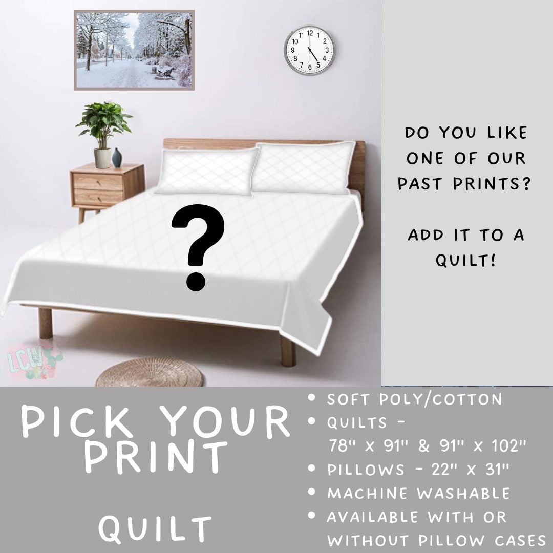 Batch #581 - PYP Football - Closes 9/4 - ETA Early Nov - Pick Your Print Quilt