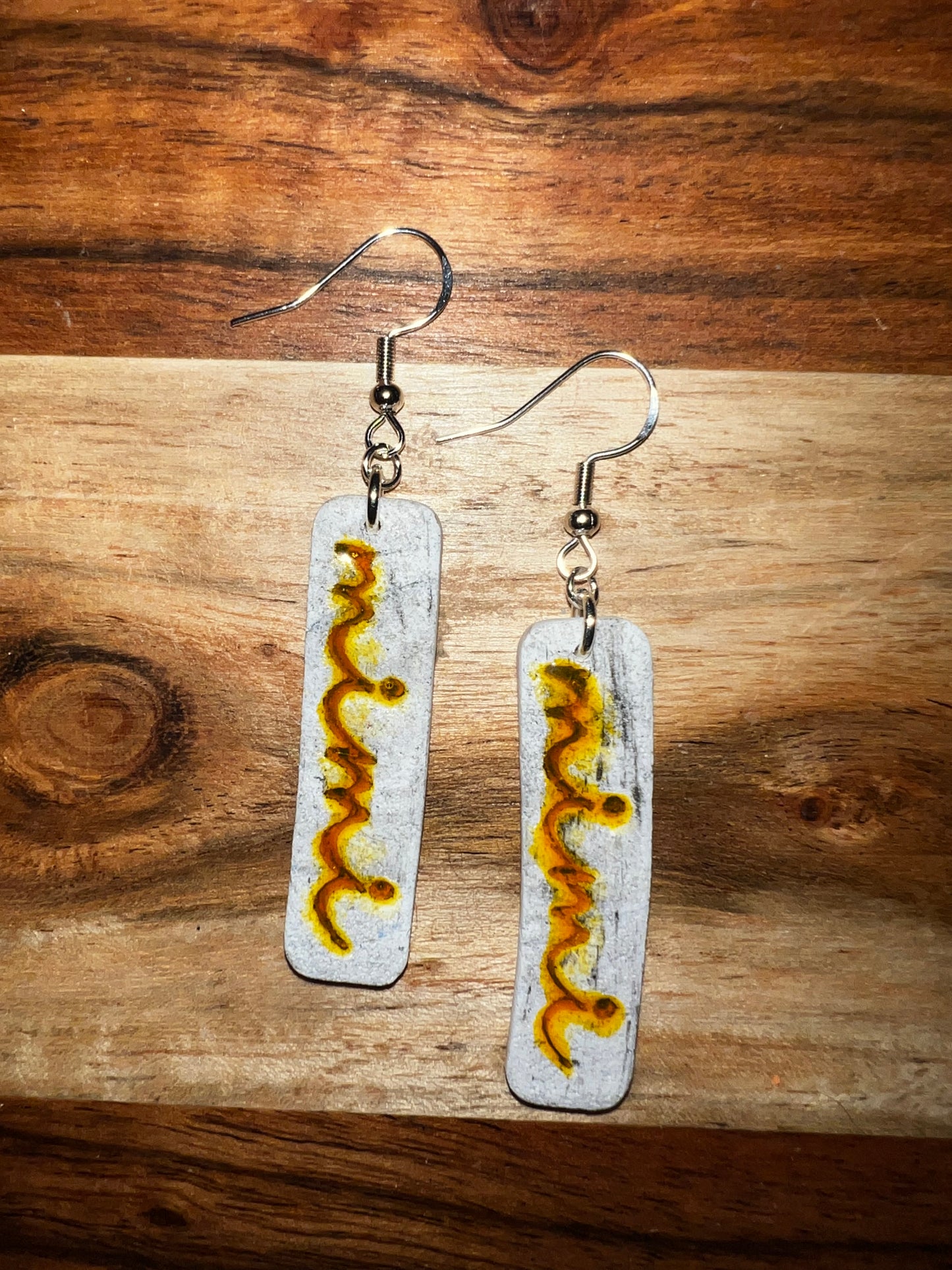 Mimi- Orange- Hook Earring