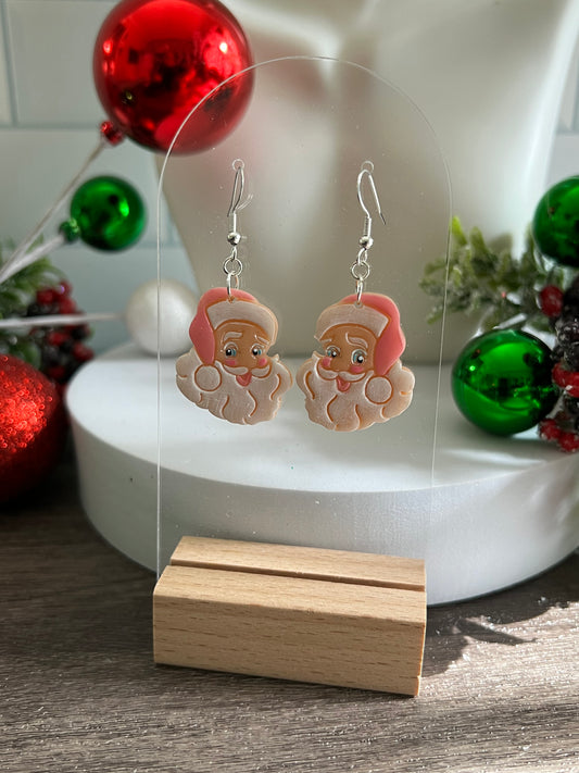 Jolly Santa- Pink- Merry Collection- Hook Earring