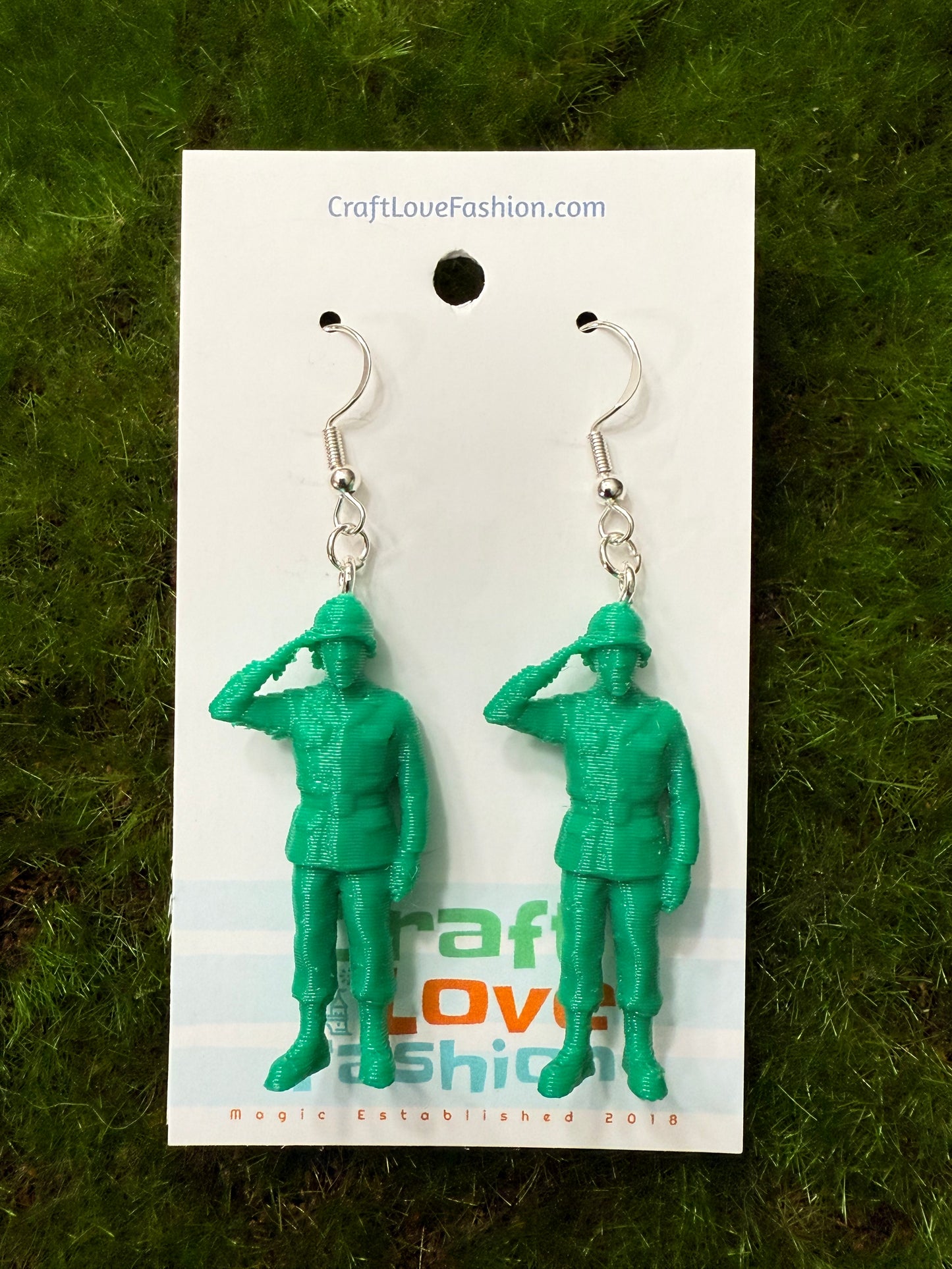 Army Man - 3D Printed Earrings