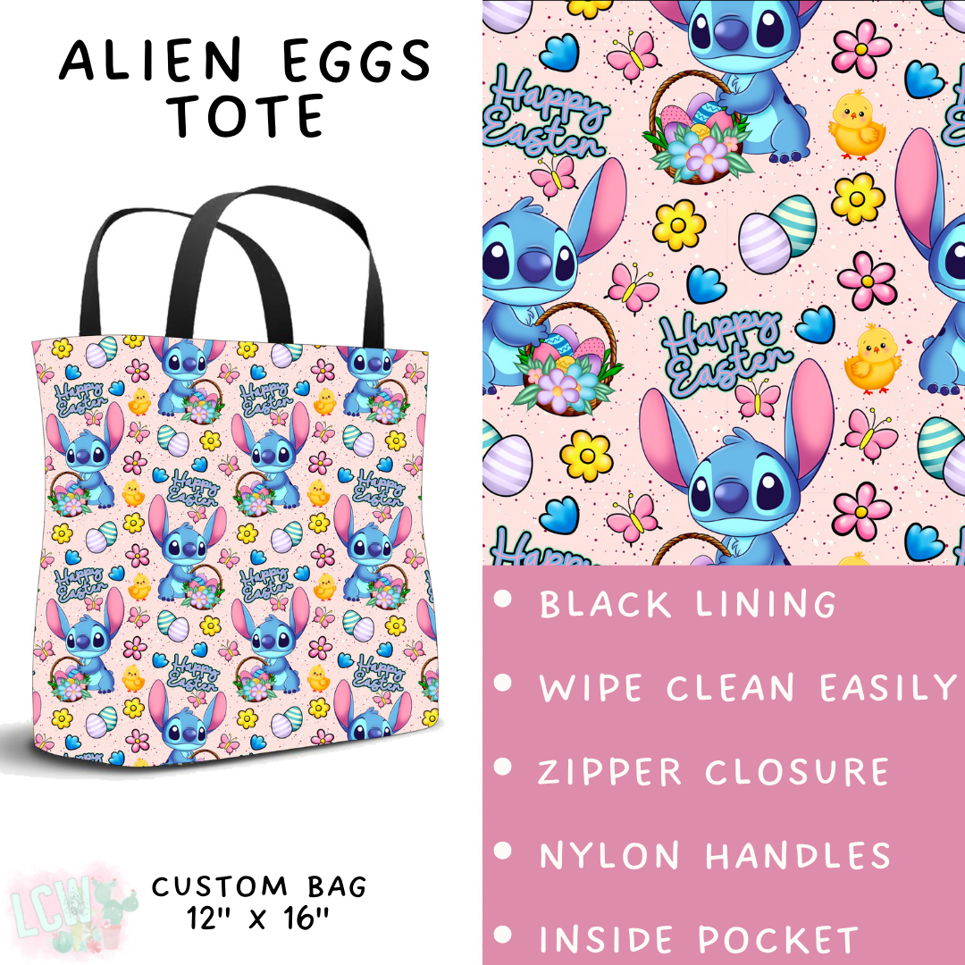 Batch #477 - Magical Character Easter - Closes 1/12 ETA - Early March - Alien Eggs Tote