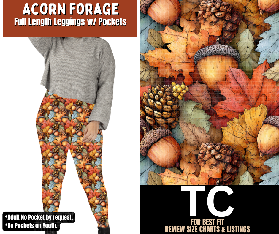 Acorn Forage Full Length Leggings w/ Pockets