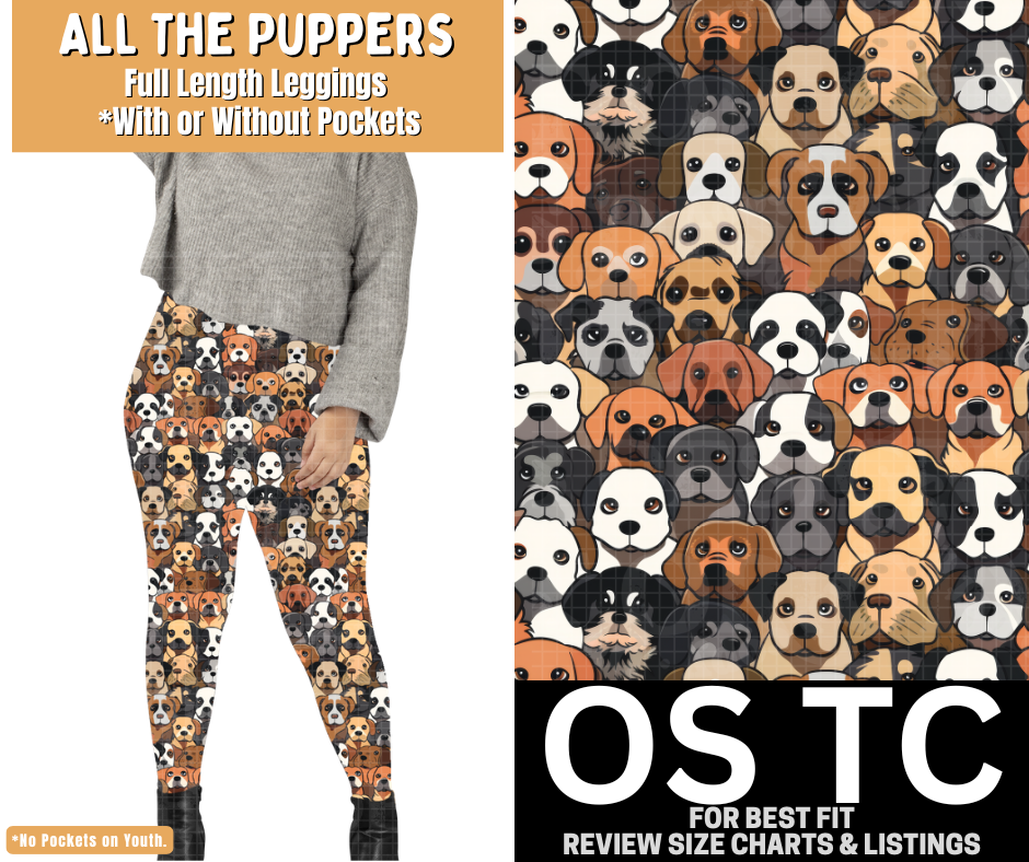 All The Puppers Full Length Leggings w/ Pockets