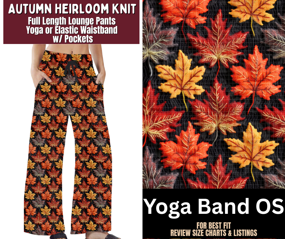 Autumn Heirloom Knit Full Length Lounge Pants