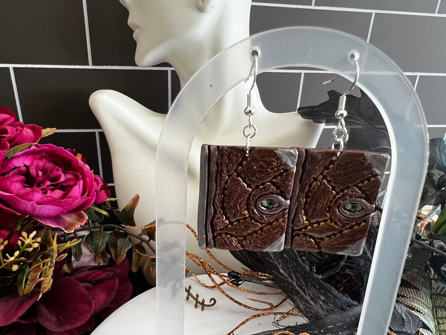 Spell Book- Spooky Hook Earring