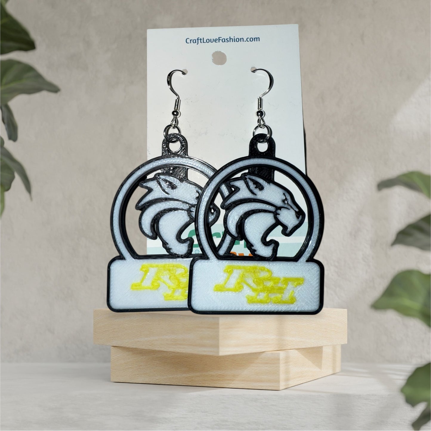 Wildcats RH- 3D Printed Earrings