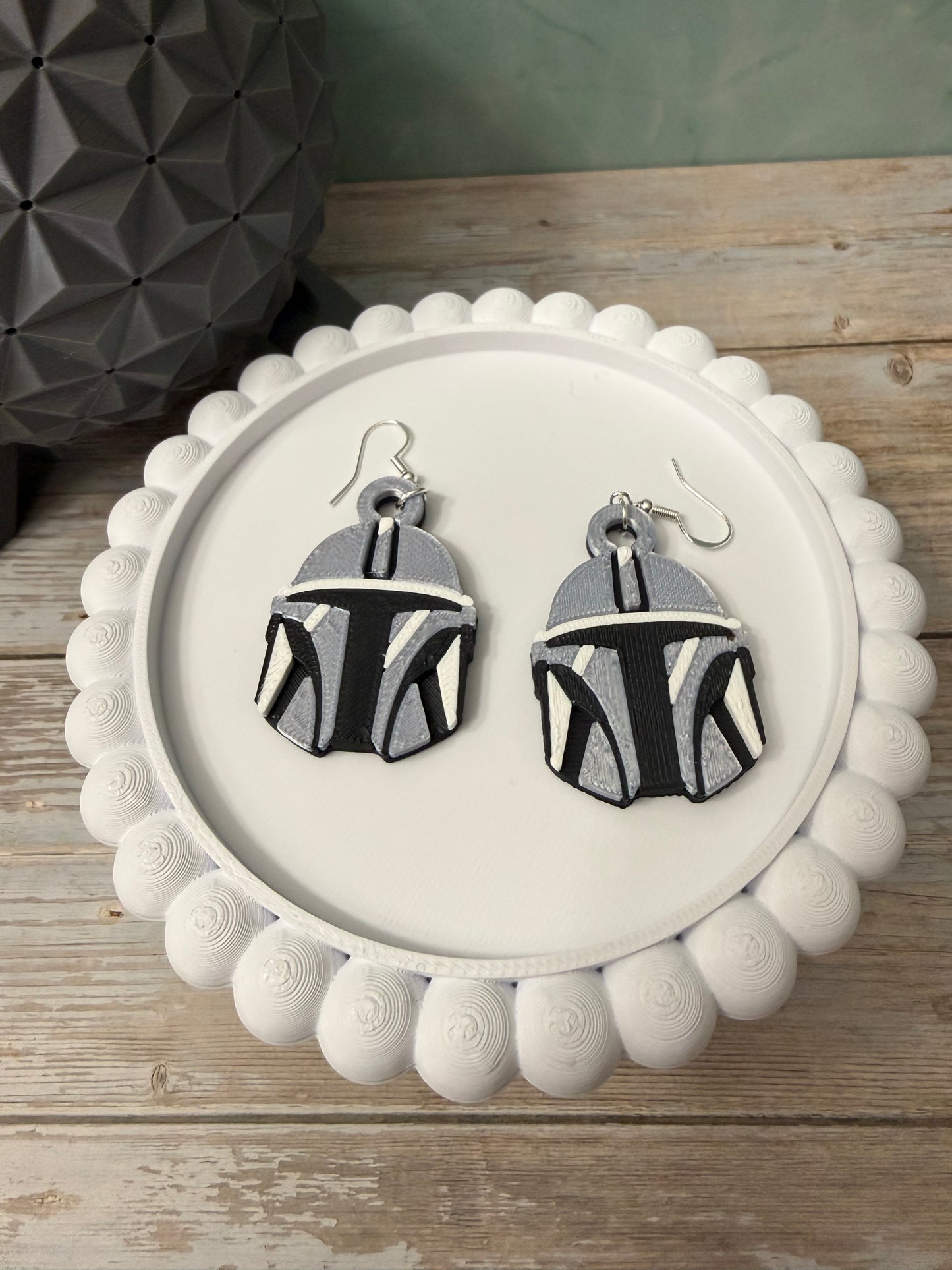 This is the Way- 3D Printed Earrings