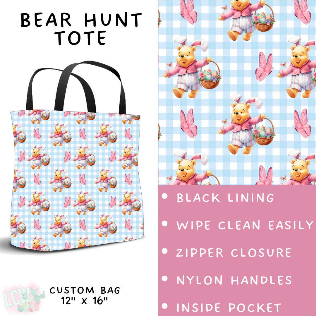 Batch #477 - Magical Character Easter - Closes 1/12 ETA - Early March - Bear Hunt Tote