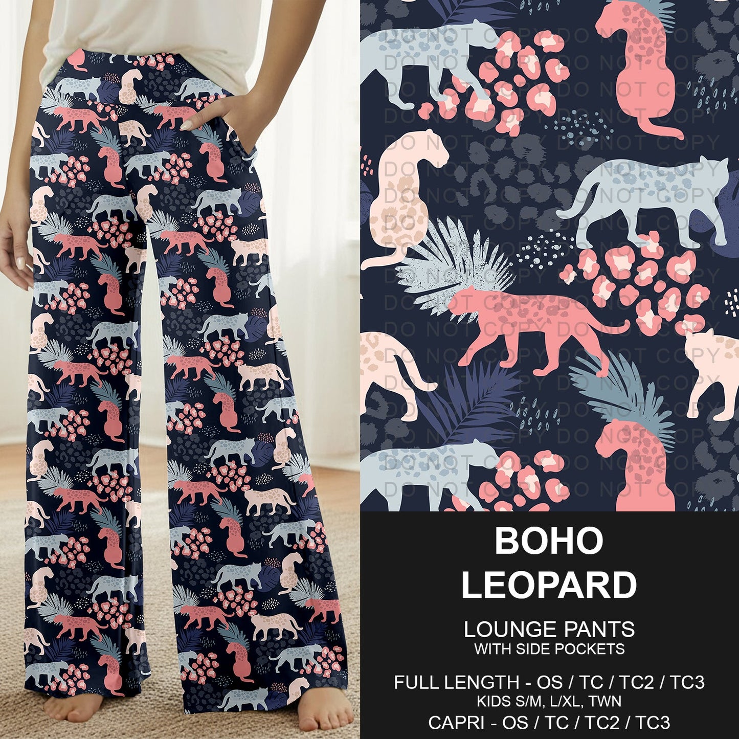 B283 - Preorder Boho Leopard Lounge Pants (Closes 4/05. ETA: mid June)