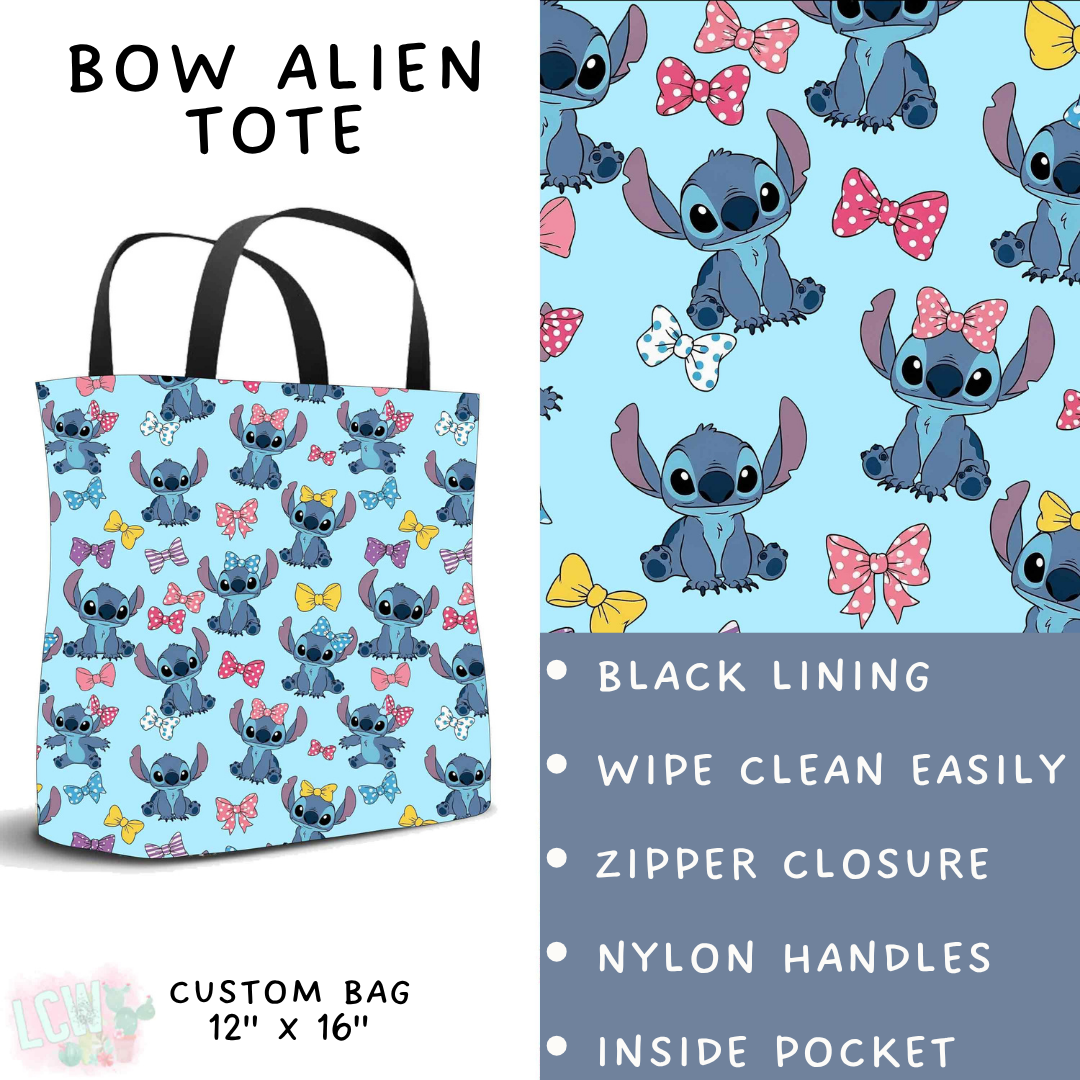 Batch #561 - June Request Run - Closes 7/27 - ETA late Sept - Bow Alien Tote