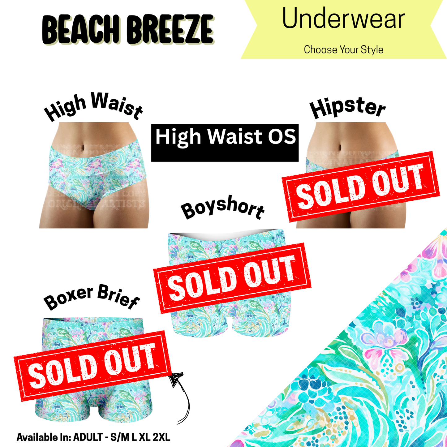 Beach Breeze High Waist Underwear