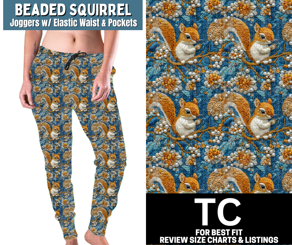 Beaded Squirrel Joggers