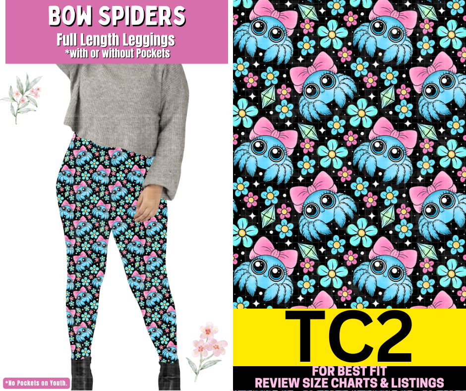 Bow Spiders Full Length Leggings w/ Pockets
