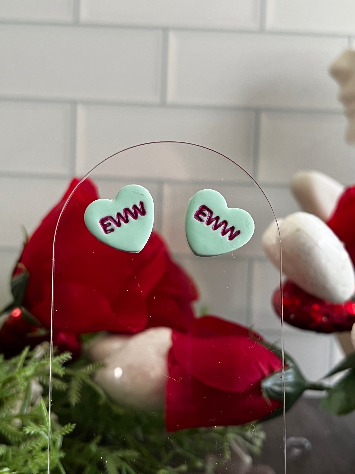 Eww -Naughty Conversation Hearts- Valentine’s- Stud Earring