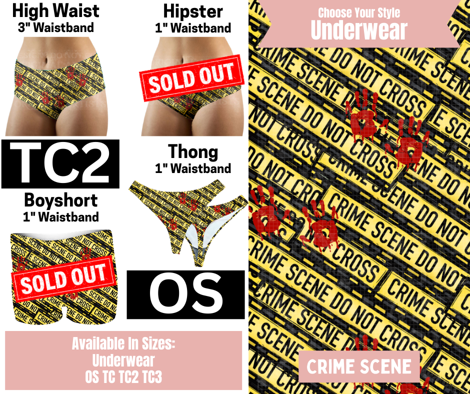 Crime Scene High Waist, Thong Underwear