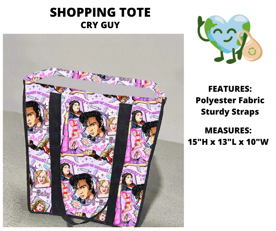 Cry Guy Shopping Tote