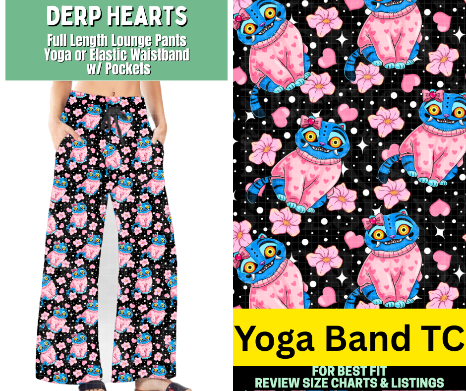 Derp Hearts Full Length Lounge Pants