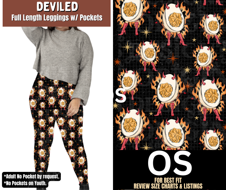 Deviled Full Length Leggings w/ Pockets