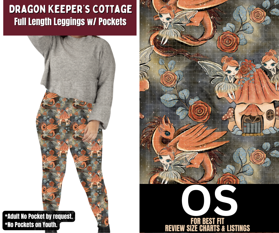 Dragon Keeper's Cottage Full Length Leggings w/ Pockets
