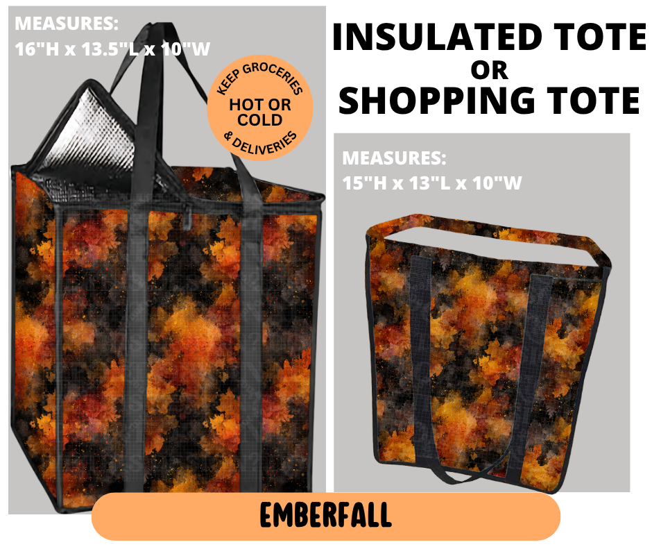 Preorder! Closes 6/29. ETA Sept. Emberfall Shopping & Insulated Tote