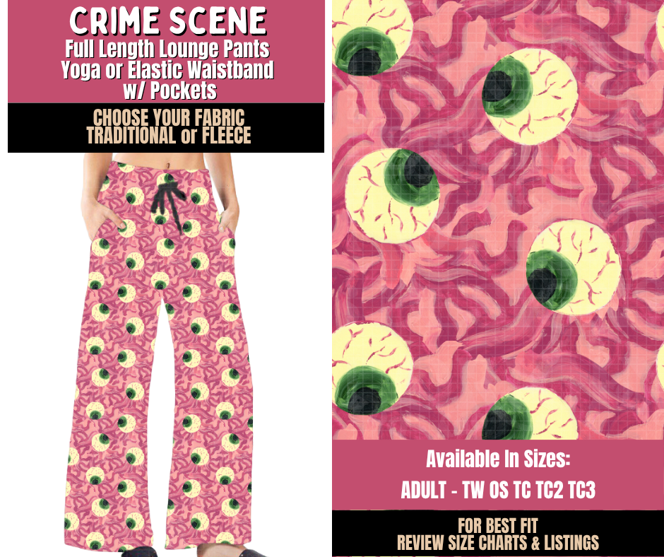 Preorder! Closes 10/1. ETA Dec. Eye Saw That Lounge Pants Choose Fleece or Traditional