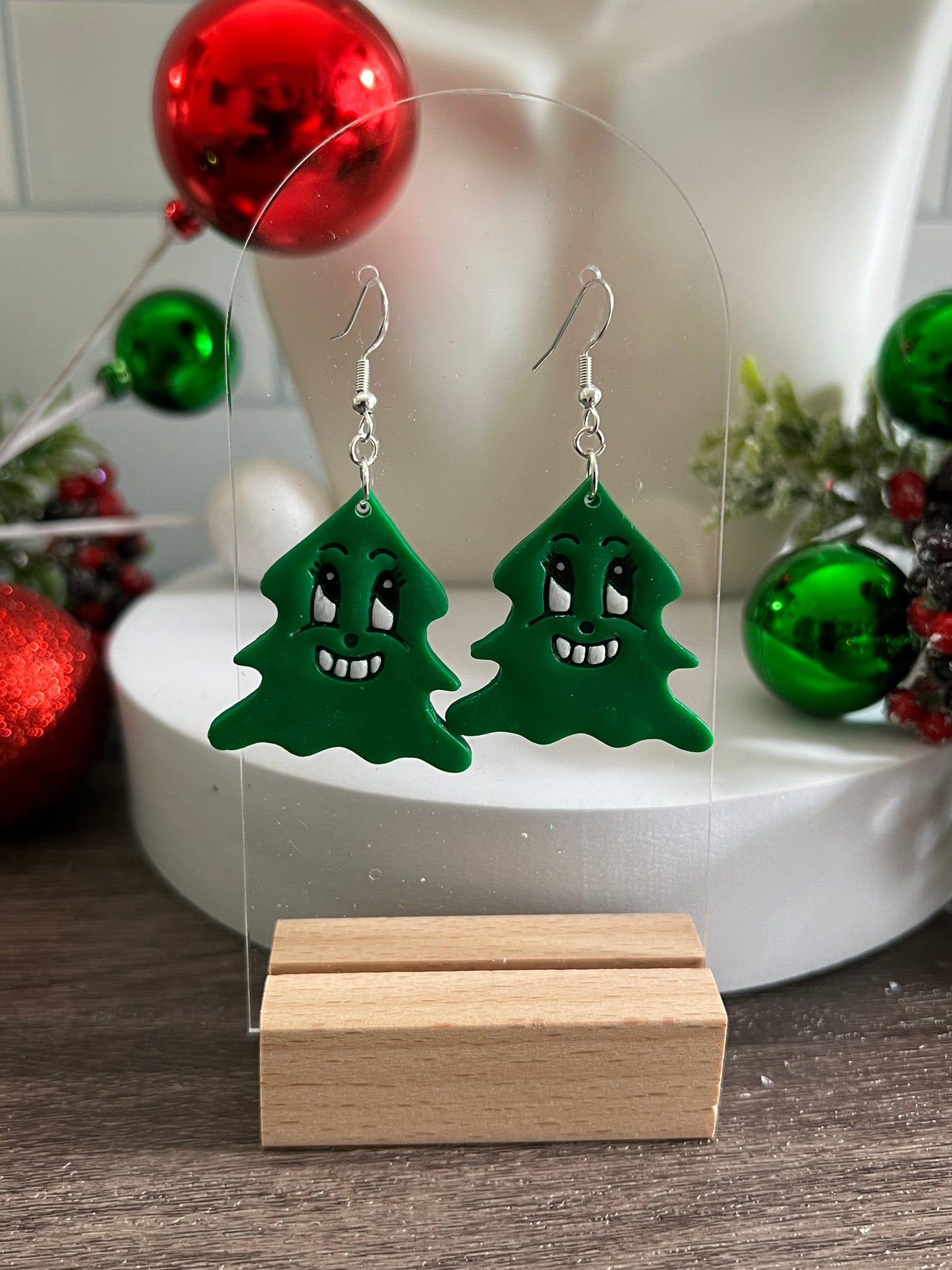 Happy Tree- Merry Collection- Hook Earring