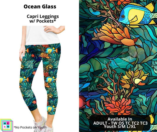 Ocean Glass Capri Length w/ Pockets