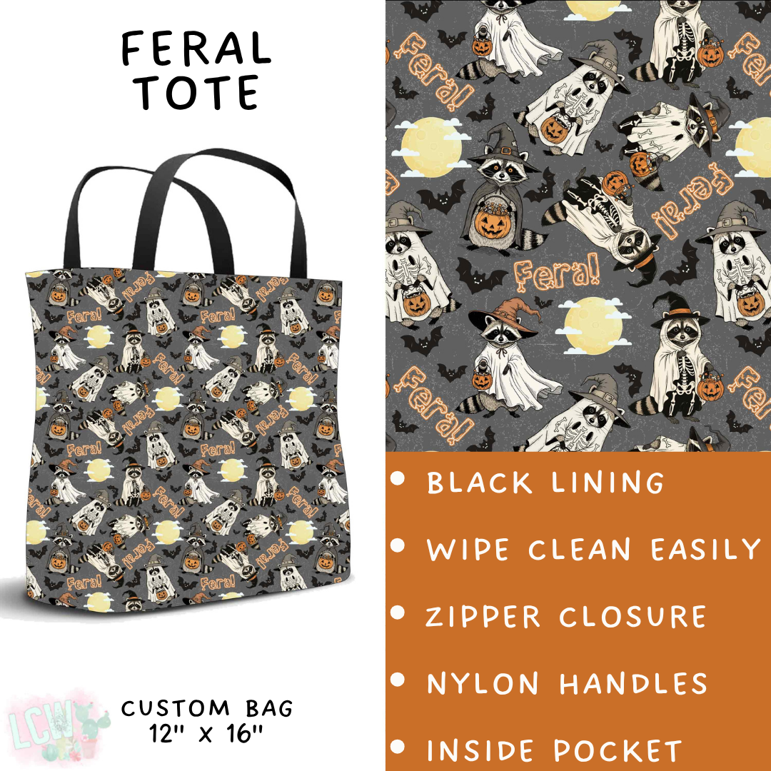 Batch #556 - Halloween 3 - Closes 7/15 - ETA mid Sept - Feral Tote