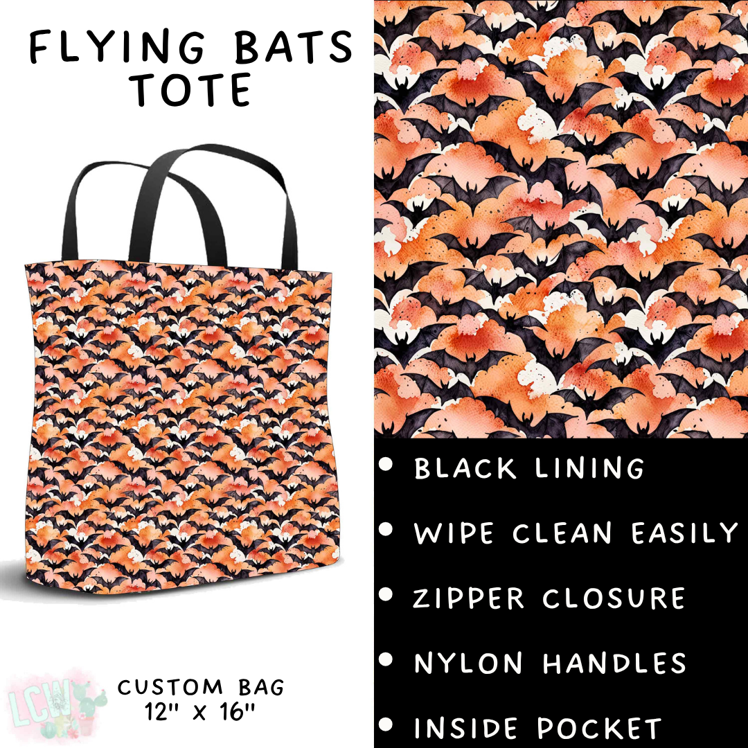 Batch #556 - Halloween 3 - Closes 7/15 - ETA mid Sept - Flying Bats Tote