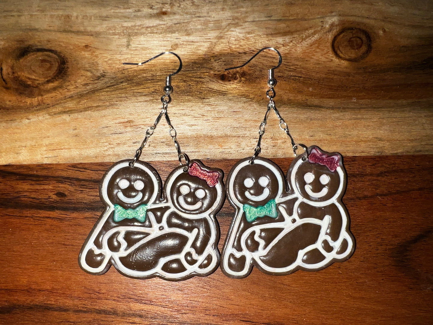 Naughty Gingerbread Couple- Merry Collection- Hook Earring