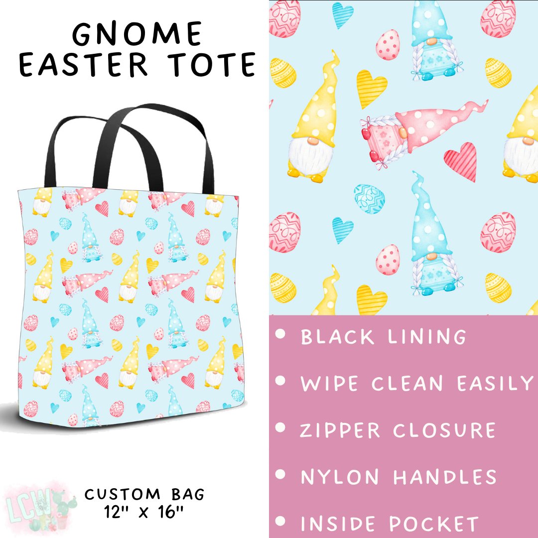 Batch #478 - Bunny Trail Collection - Closes 1/12 ETA - Early March - Gnome Easter Tote