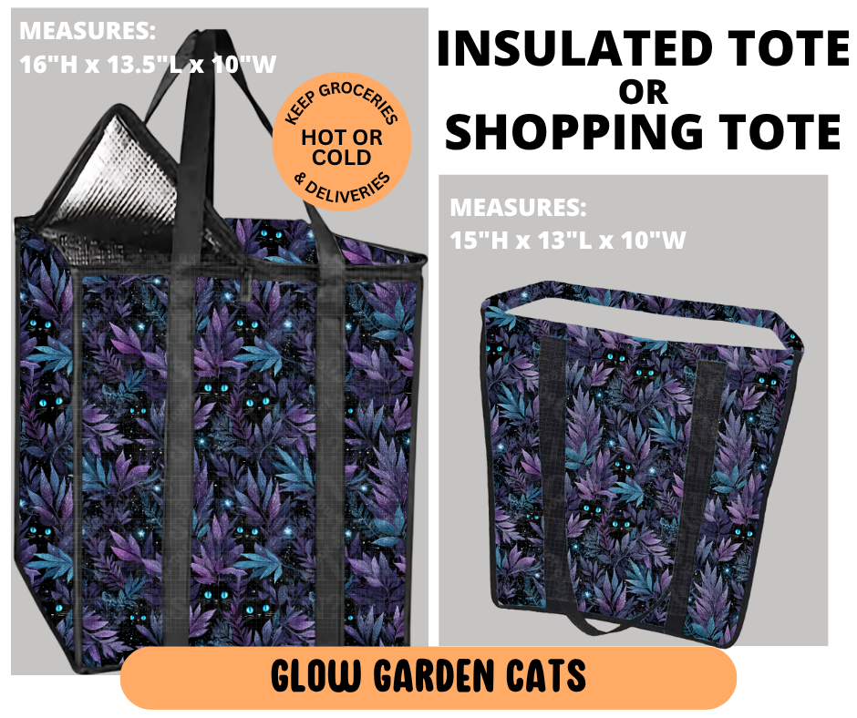 Preorder! Closes 6/29. ETA Sept. Glow Garden Shopping & Insulated Tote