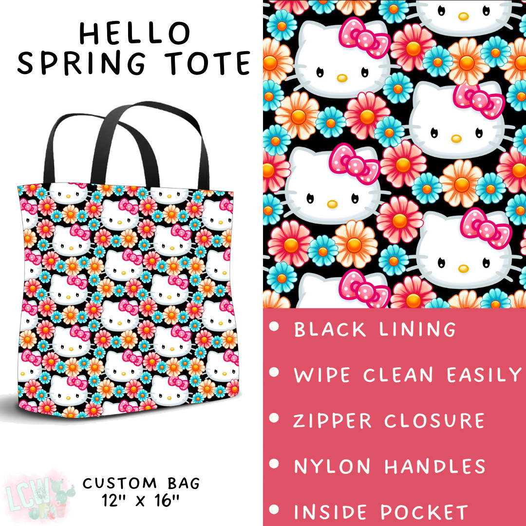 Batch #479 - Cool Characters 11 - Closes 1/21 - ETA mid/late March - Hello Spring Tote