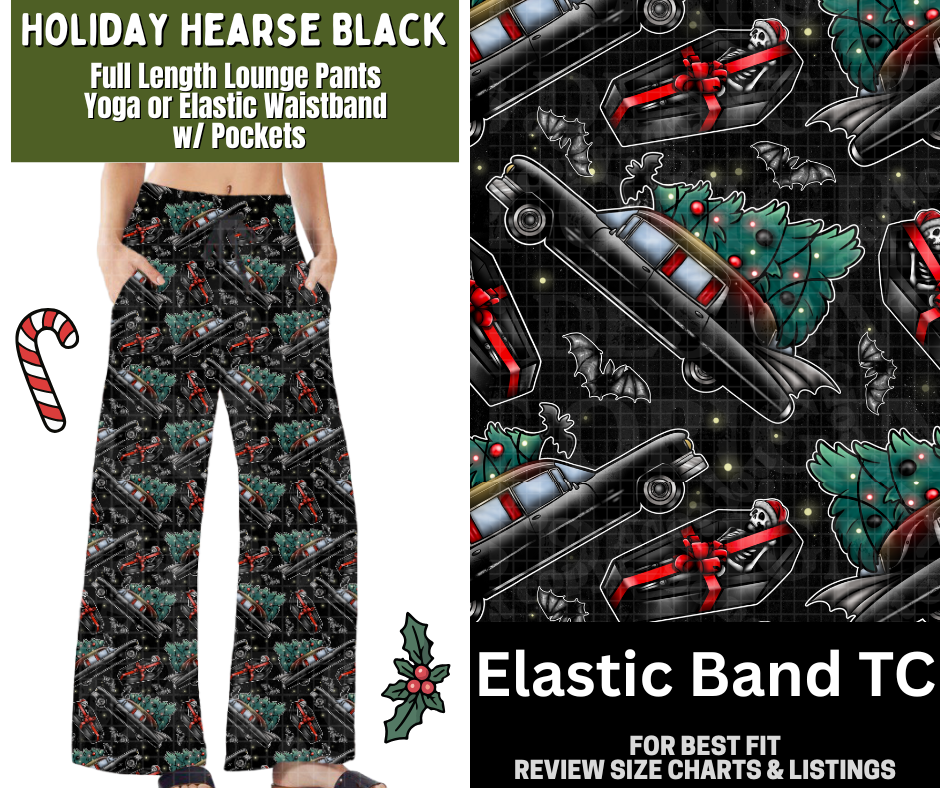 Holiday Hearse Black Full Length Lounge Pants