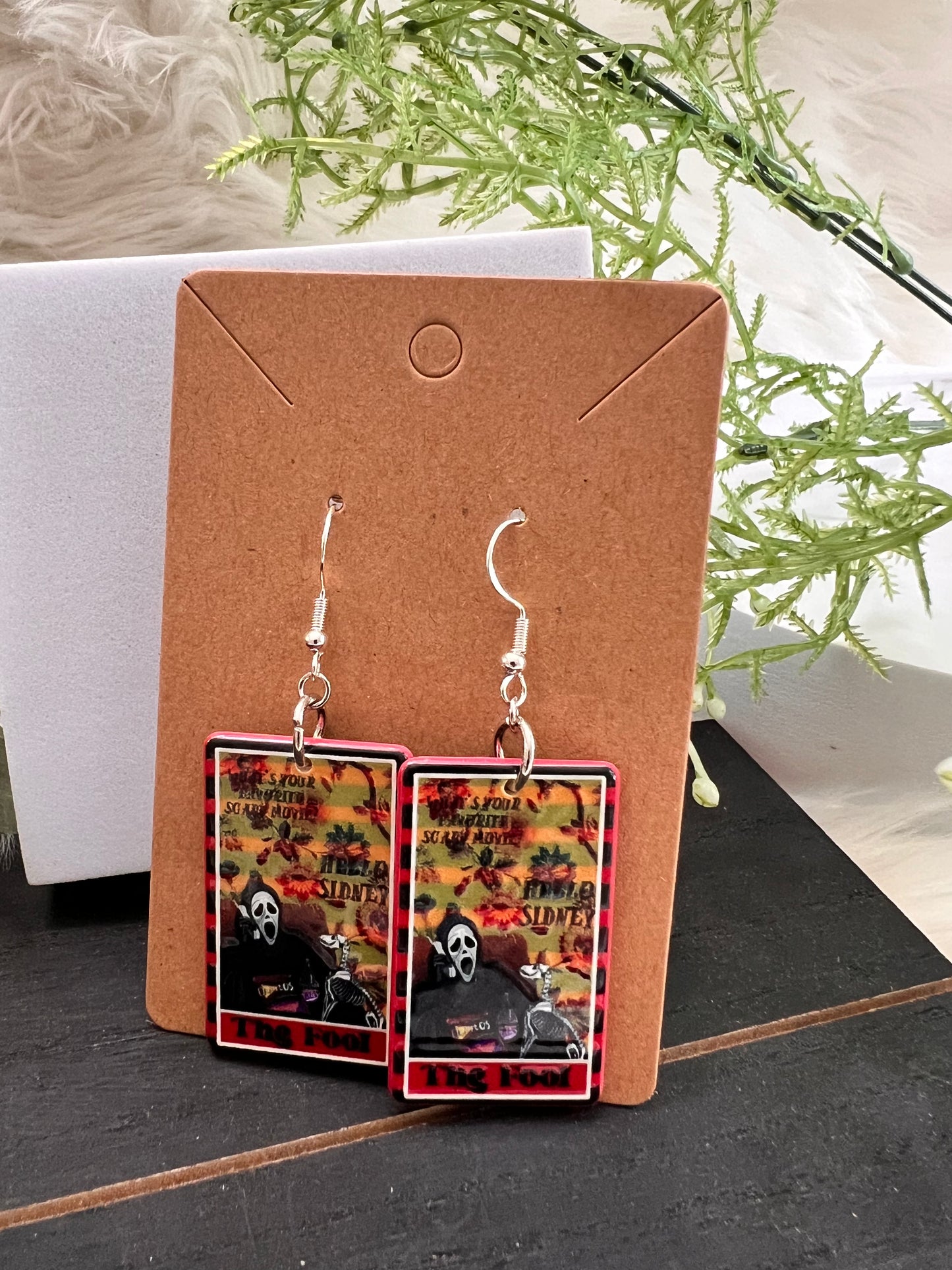 Horror Tarot Hook Earrings- Collection 2